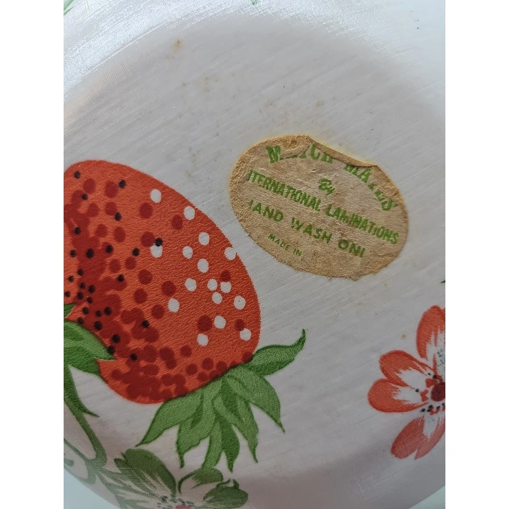 Vintage Strawberry Basket  Bowl, 1970's  Match Mates  Hard Plastic Japan Colorfu